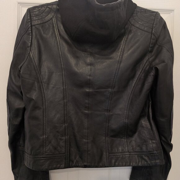 Danier Leather Jacket with removable hood lining - Picture 7 of 7